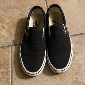 Black Slip On Vans